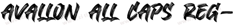 Avallon All Caps Reg字体转换